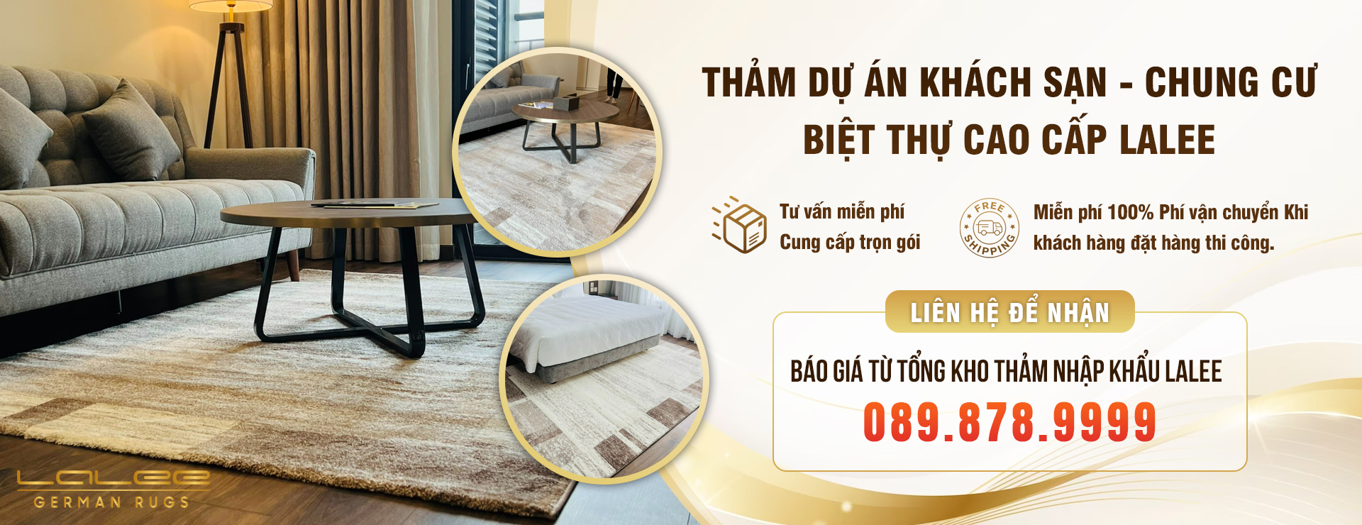 Nhập khẩu và phân phối thảm Lalee bởi Công ty TNHH XNK Âu Á